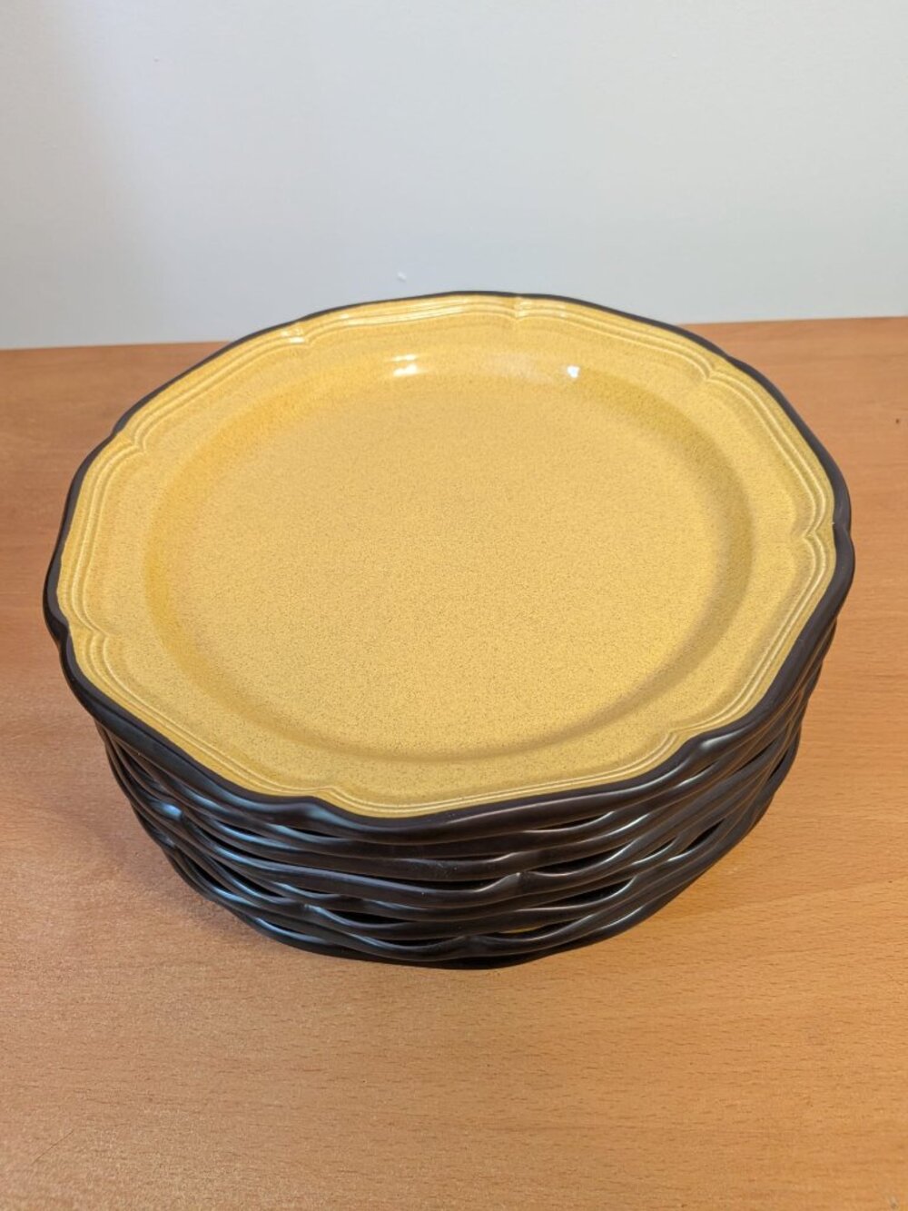 Vintage Mikasa Italian Terrace E8201 set of 8 Dinner Plates made in Japan 10.5"